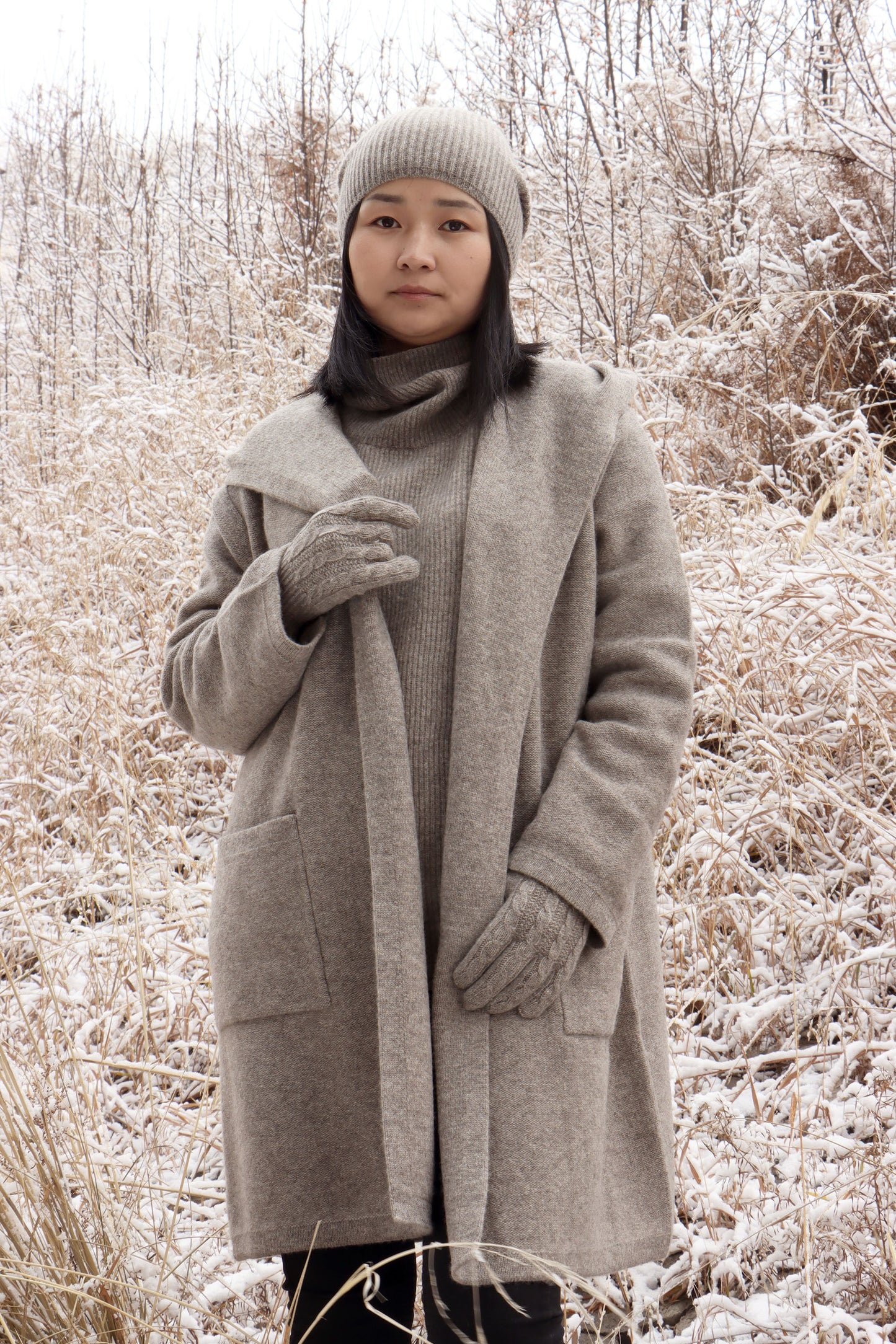 Guantes de invierno de lana de yak