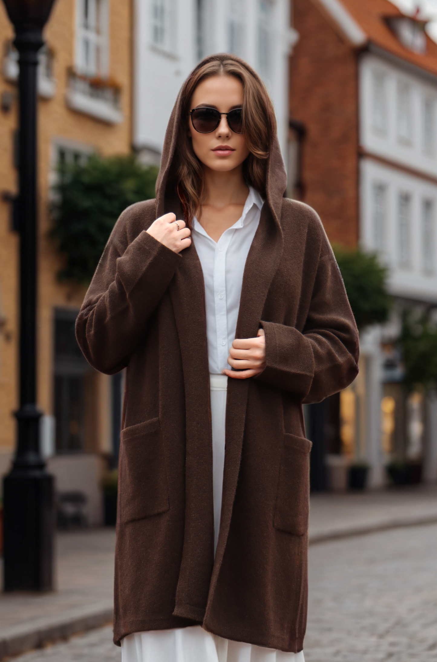 Camel Wool Yak Wool Cozy Long Cardigan